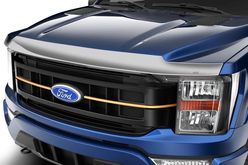 Ford F-150 Hood Deflector - Husky Liners - Aeroskin - Chrome - `21-`25